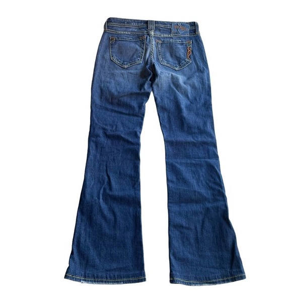 Genetic Denim Recessive Gene Jeans Blue Size 27 Flare Distressed Vintage rare - Picture 8 of 9